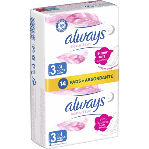 Always Ultra Sensitive Night Pads 14 Τεμάχια