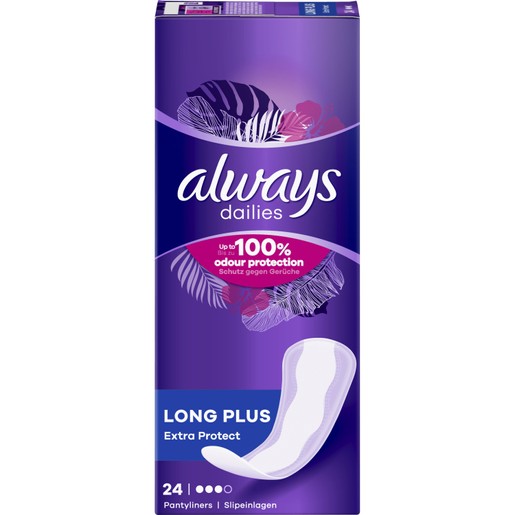 Always Dailies Long Plus Extra Protect 24 Τεμάχια