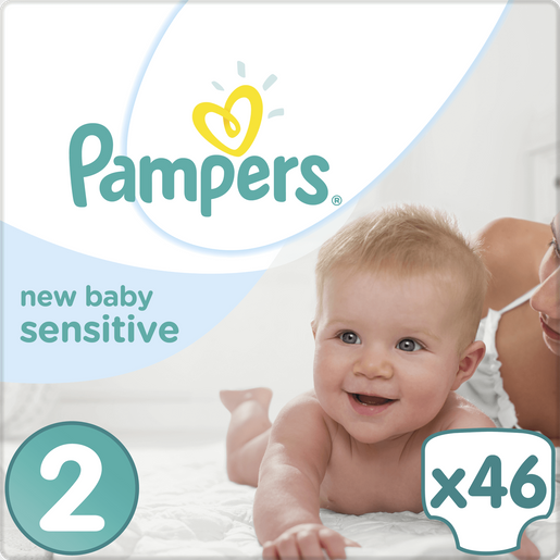 Pampers New Baby Sensitive Mini No2 (3-6kg) 46 Πάνες Pampers New Baby Sensitive Mini No2 (3-6kg) 46 Πάνες