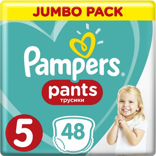 Pampers Pants Jumbo Pack Νο5 (12-17kg) 48 πάνες Pampers Pants Jumbo Pack Νο5 (12-17kg) 48 πάνες