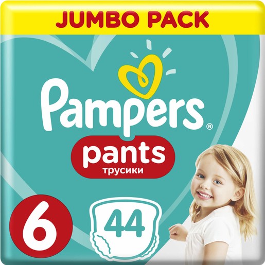 Pampers Pants Jumbo Pack Νο6 (15+kg) 44 πάνες Pampers Pants Jumbo Pack Νο6 (15+kg) 44 πάνες