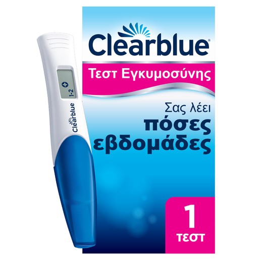 Clearblue Digital Ψηφιακό Τεστ Εγκυμοσύνης 1 Τεμάχιο Clearblue Digital Ψηφιακό Τεστ Εγκυμοσύνης 1 Τεμάχιο