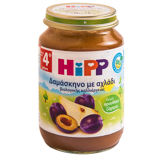 Hipp Βρεφική Φρουτόκρεμα με Δαμάσκηνο & Αχλάδι Μετά τον 5ο Μήνα 190gr Hipp Βρεφική Φρουτόκρεμα με Δαμάσκηνο & Αχλάδι Μετά τον 5ο Μήνα 190gr
