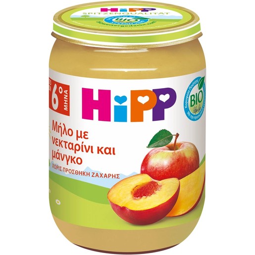 Hipp Bio Apple, Nectarine & Mango Baby Fruit Cream 6m+ 190g