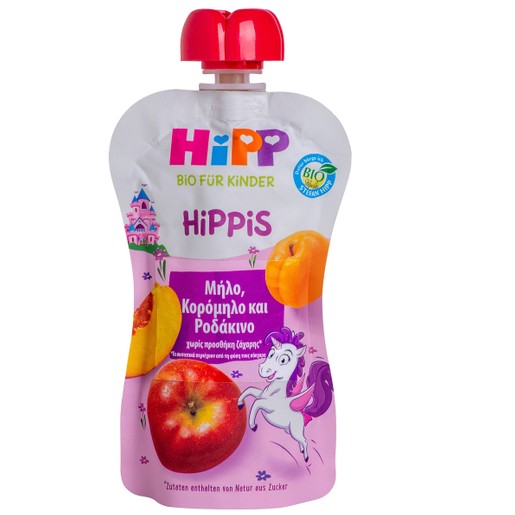 Hipp Hippis Φρουτοπολτός Φρούτων με Μήλο, Κορόμηλο & Ροδάκινο 100gr