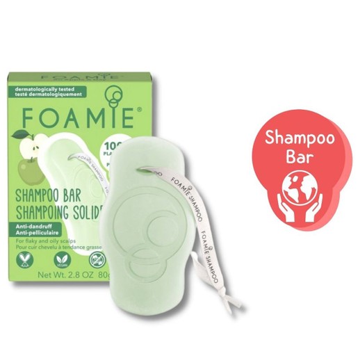 Foamie an Apple a Day Anti-dandruff Shampoo Bar for Flaky & Oily Scalps 80g Foamie an Apple a Day Anti-dandruff Shampoo Bar for Flaky & Oily Scalps 80g