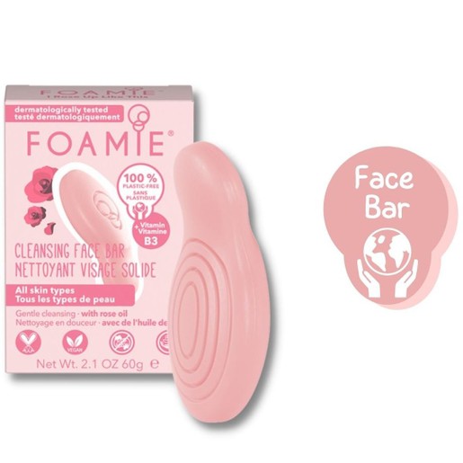 Foamie I Rose Up Like This Cleansing Face Bar for All Skin Types With Rose Oil 80g