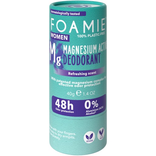 Foamie Women Rain in the Woods Magnesium Active Solid Deodorant Stick 40g