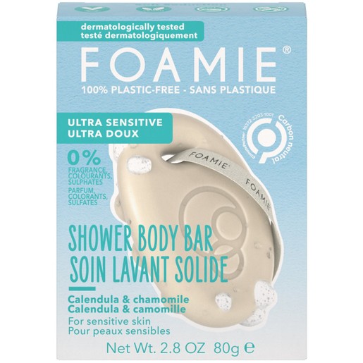 Foamie Soft Seduction Ultra Sensitive Calendula & Chamomile Shower Body Bar 80g