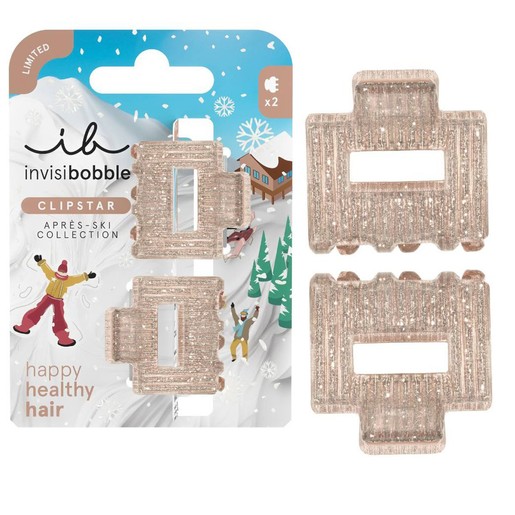 Invisibobble Clipstar S Apres-ski Shimmer 2 Τεμάχια