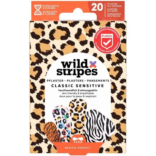 Wild Stripes Classic Sensitive Animal Plasters 20 Τεμάχια