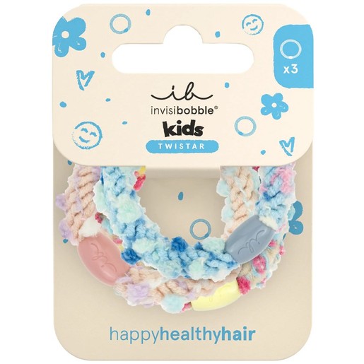 Invisibobble Twistar Kids Pom Pom Tie 3 Τεμάχια Invisibobble Twistar Kids Pom Pom Tie 3 Τεμάχια