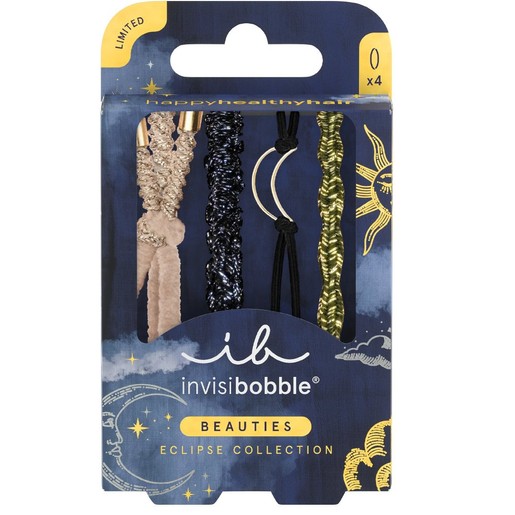 Invisibobble Beauties Eclipse Shadowshine 4 Τεμάχια