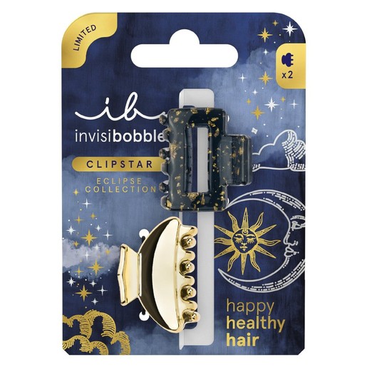 Invisibobble Clipstar Eclipse Lunar Glam 2 Τεμάχια
