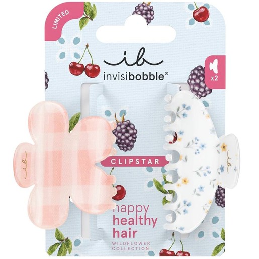 Invisibobble Limited Collection Wildflower Petals N Punch Clipstar 2 Τεμάχια