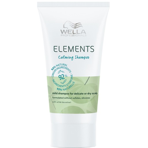 Wella Professionals Elements Calming Shampoo for Delicate, Dry Scalp Travel Size 30ml