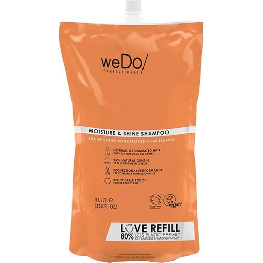 weDo Moisture & Shine Shampoo for Normal or Damaged Hair Refil 1000ml