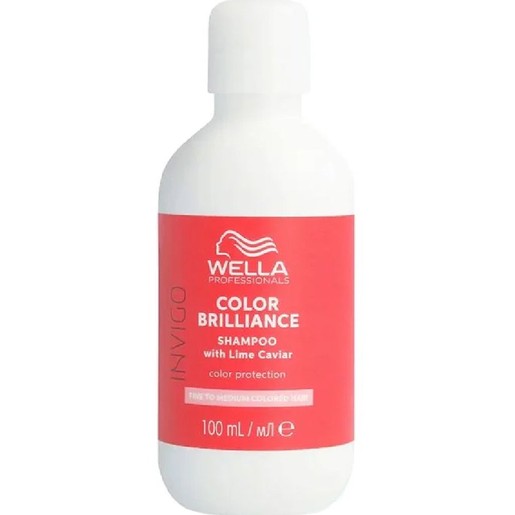 Wella Professionals Invigo Color Brilliance Shampoo with Lime Caviar Fine to Medium Coloured Hair Travel Size 100ml