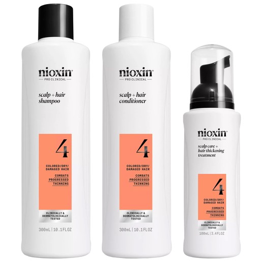 Nioxin Promo Scalp & Hair System 4 Shampoo 300ml & Conditioner 300ml & Treatment Serum 100ml