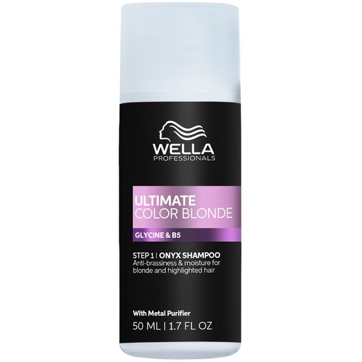 Wella Professionals Ultimate Color Blonde Step 1 Onyx Shampoo 50 ml - Travel Size