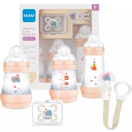 Mam Promo Gift Set Welcome to the World 0m+, 1 Τεμάχιο, Κωδ 660G - Πορτοκαλί / Κρεμ