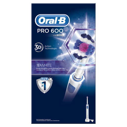 Oral-B Pro 600 3D White & Clean Ηλεκτρική Οδοντόβουρτσα Oral-B Pro 600 3D White & Clean Ηλεκτρική Οδοντόβουρτσα