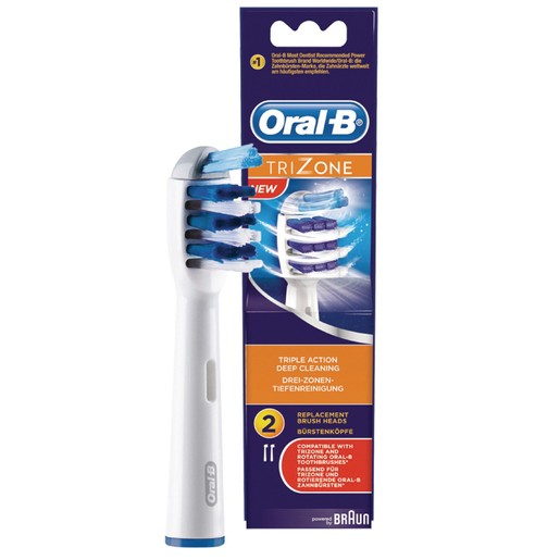 Oral-B TriZone Ανταλλακτικές Κεφαλές Ηλεκτρικής Οδοντόβουρτσας 2 Τεμάχια Oral-B TriZone Ανταλλακτικές Κεφαλές Ηλεκτρικής Οδοντόβουρτσας 2 Τεμάχια