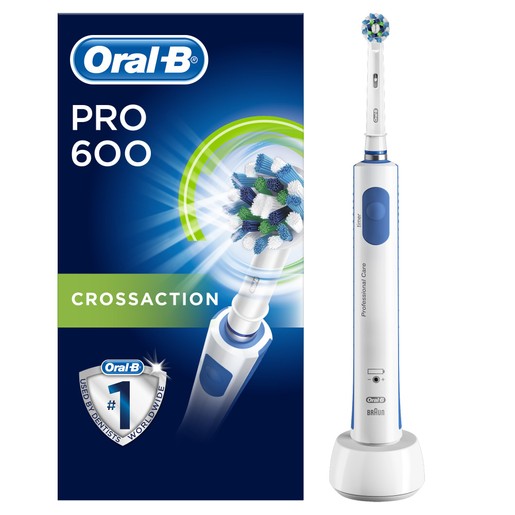 Oral-B Pro 600 Cross Action 3D Technologie Ηλεκτρική Οδοντόβουρτσα Oral-B Pro 600 Cross Action 3D Technologie Ηλεκτρική Οδοντόβουρτσα