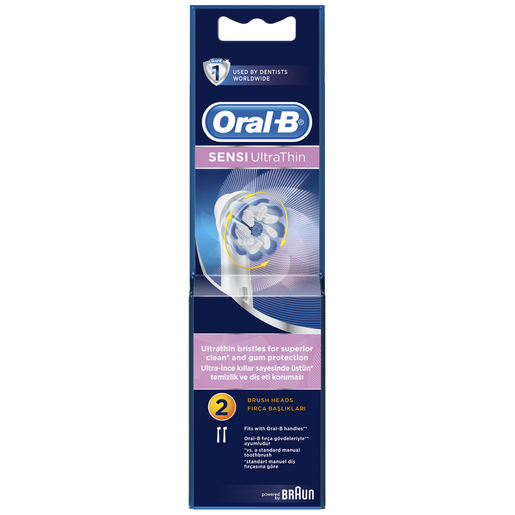 Oral-B Sensi Ultra Thin Ανταλλακτικές Κεφαλές 2 Τεμάχια Oral-B Sensi Ultra Thin Ανταλλακτικές Κεφαλές 2 Τεμάχια