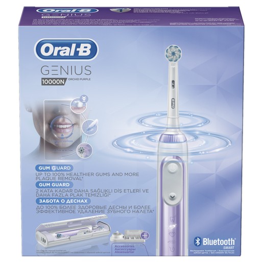 Oral-B Genius 10000 N Orchid Purple Προηγμένη Ηλεκτρική Οδοντόβουρτσα με 6 Διαφορετικά Προγράμματα Καθαρισμού, Σύνδεση Bluetooth Oral-B Genius 10000 N Orchid Purple Προηγμένη Ηλεκτρική Οδοντόβουρτσα με 6 Διαφορετικά Προγράμματα Καθαρισμού, Σύνδεση Bluetooth