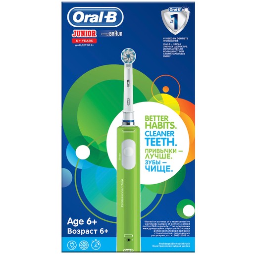 Oral-B Junior Cleaner Teeth Sensi UltraThin Επαναφορτιζόμενη Ηλεκτρική Οδοντόβουρτσα για Παιδιά από 6 Ετών 1 Τεμάχιο Oral-B Junior Cleaner Teeth Sensi UltraThin Επαναφορτιζόμενη Ηλεκτρική Οδοντόβουρτσα για Παιδιά από 6 Ετών 1 Τεμάχιο