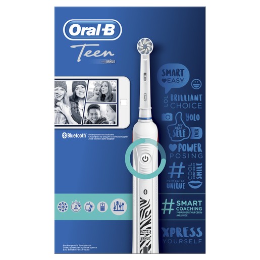 Oral-B Power Teen Smart Coaching Ηλεκτρική Οδοντόβουρτσα για Απαλό Καθαρισμό με Λειτουργία Έξυπνης Καθοδήγησης 1 Τεμάχιο Oral-B Power Teen Smart Coaching Ηλεκτρική Οδοντόβουρτσα για Απαλό Καθαρισμό με Λειτουργία Έξυπνης Καθοδήγησης 1 Τεμάχιο