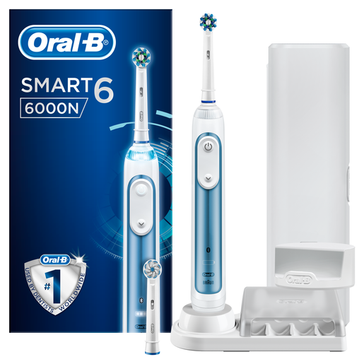 Oral-B Smart 6 6000 N Ηλεκτρική Οδοντόβουρτσα με Προηγμένες Λειτουργίες & Λειτουργία Bluetooth για Σύνδεση με το Smartphone Oral-B Smart 6 6000 N Ηλεκτρική Οδοντόβουρτσα με Προηγμένες Λειτουργίες & Λειτουργία Bluetooth για Σύνδεση με το Smartphone
