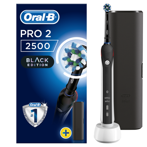 Oral-B Pro 2 2500 Black Edition Ηλεκτρική Οδοντόβουρτσα & Δώρο Θήκη Ταξιδιού Oral-B Pro 2 2500 Black Edition Ηλεκτρική Οδοντόβουρτσα & Δώρο Θήκη Ταξιδιού