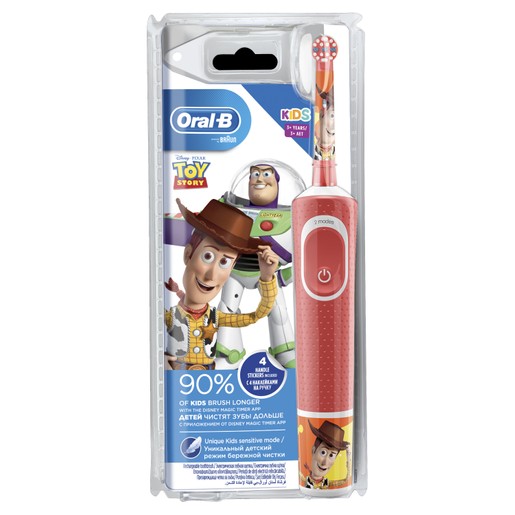 Oral-B Kids Toy Story Επαναφορτιζόμενη Ηλεκτρική Οδοντόβουρτσα με Πολύ Μαλακές Ίνες για Παιδιά από 3 Χρονών 1 Τεμάχιο Oral-B Kids Toy Story Επαναφορτιζόμενη Ηλεκτρική Οδοντόβουρτσα με Πολύ Μαλακές Ίνες για Παιδιά από 3 Χρονών 1 Τεμάχιο