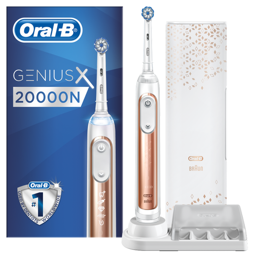 Oral-B Genius X 20000 N Gold Επαναφορτιζόμενη Ηλεκτρική Οδοντόβουρτσα, Λειτουργία Αναγνώρισης Βουρτσίσματος & Σύνδεση Bluetooth Oral-B Genius X 20000 N Gold Επαναφορτιζόμενη Ηλεκτρική Οδοντόβουρτσα, Λειτουργία Αναγνώρισης Βουρτσίσματος & Σύνδεση Bluetooth