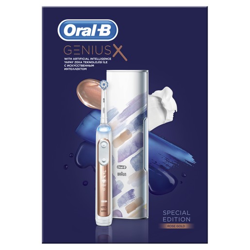 Oral-B GeniusX 10000 Special Edition Rose Gold Ηλεκτρική Οδοντόβουρτσα,Λειτουργία Αναγνώρισης Βουρτσίσματος Τεχνητής Νοημοσύνης Oral-B GeniusX 10000 Special Edition Rose Gold Ηλεκτρική Οδοντόβουρτσα,Λειτουργία Αναγνώρισης Βουρτσίσματος Τεχνητής Νοημοσύνης