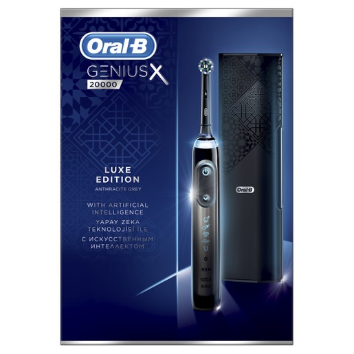 Oral-B Genius X 20000 Luxe Edition Anthracite Grey Ηλεκτρική Οδοντόβουρτσα Τεχνητής Νοημοσύνης Εξοπλισμένη με Αισθητήρες Πίεσης Oral-B Genius X 20000 Luxe Edition Anthracite Grey Ηλεκτρική Οδοντόβουρτσα Τεχνητής Νοημοσύνης Εξοπλισμένη με Αισθητήρες Πίεσης