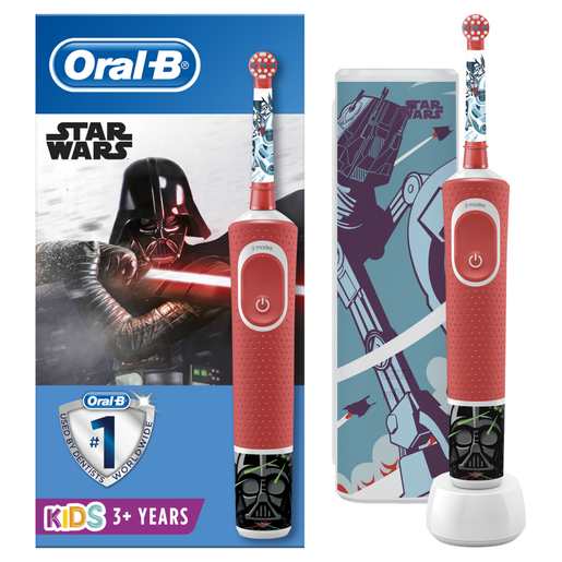 Oral-B Vitality Kids Star Wars 3+ Years, Παιδική Ηλεκτρική Οδοντόβουρτσα & Δώρο Exclusive Travel Case Oral-B Vitality Kids Star Wars 3+ Years, Παιδική Ηλεκτρική Οδοντόβουρτσα & Δώρο Exclusive Travel Case