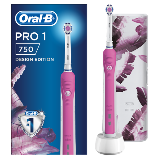 Oral-B Pro 1 750 Design Edition Pink Ηλεκτρική Οδοντόβουρτσα για πιο Λευκά Δόντια από την 1η Μέρα & Δώρο Premium Θήκη Ταξιδίου Oral-B Pro 1 750 Design Edition Pink Ηλεκτρική Οδοντόβουρτσα για πιο Λευκά Δόντια από την 1η Μέρα & Δώρο Premium Θήκη Ταξιδίου