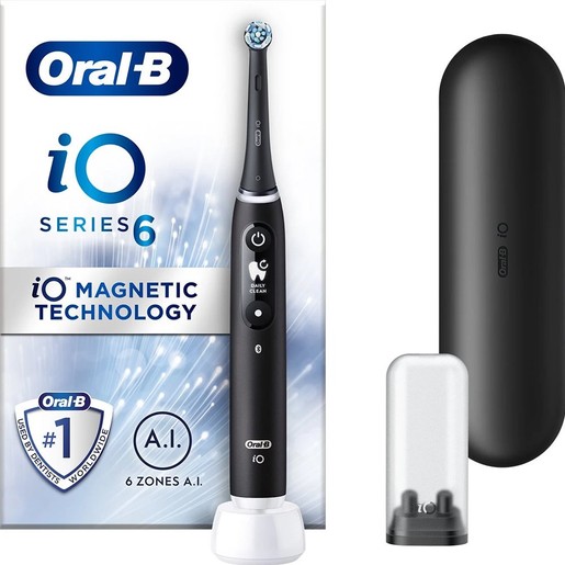 Oral-B iO Series 6 Electric Toothbrush Black Lava 1 Τεμάχιο