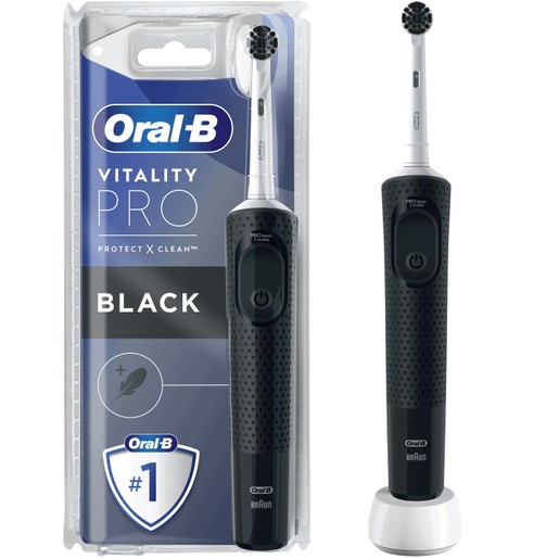Oral-B Vitality Pro Protect X Clean 1 Τεμάχιο - Black Oral-B Vitality Pro Protect X Clean 1 Τεμάχιο - Black
