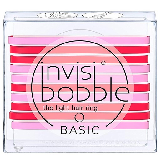 Invisibobble Basic Jelly Twist Διακριτικό Λαστιχάκι Μαλλιών Χρώμα Κόκκινο - Ροζ, Συσκευασία 10 Τεμαχίων Invisibobble Basic Jelly Twist Διακριτικό Λαστιχάκι Μαλλιών Χρώμα Κόκκινο - Ροζ, Συσκευασία 10 Τεμαχίων