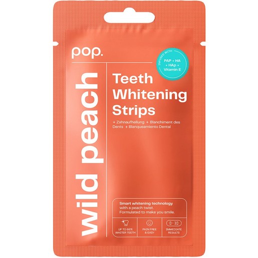 Pop. Teeth Whitening Strips 14 Τεμάχια - Wild Peach