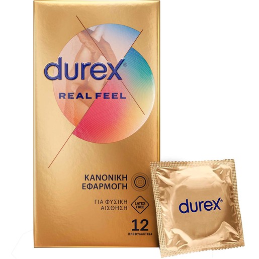 Durex Real Feel Condoms 12 Τεμάχια