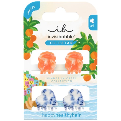 Invisibobble Clipstar Mediterranean Minis 4 Τεμάχια Invisibobble Clipstar Mediterranean Minis 4 Τεμάχια