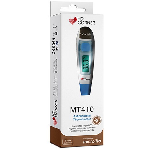 Microlife Hd Corner MT410 Antimicrobal Thermometer 1 Τεμάχιο