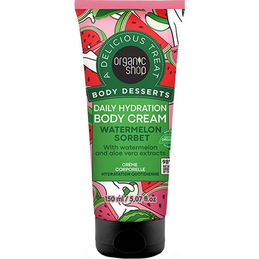 Organic Shop Body Desserts Watermelon Sorbet Daily Hydation Body Cream 150ml