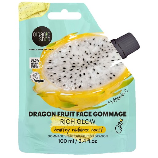 Organic Shop Rich Glow Dragon Fruit Face Gommage 100ml