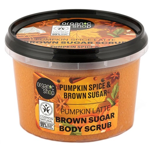 Organic Shop Pumpkin Spice Latte Brown Sugar Body Scrub 250ml